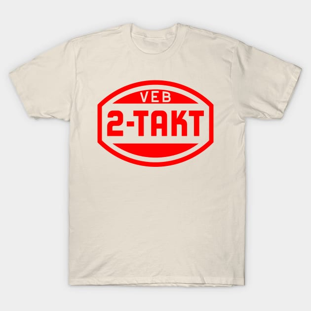 VEB 2-stroke logo (1c) T-Shirt by GetThatCar